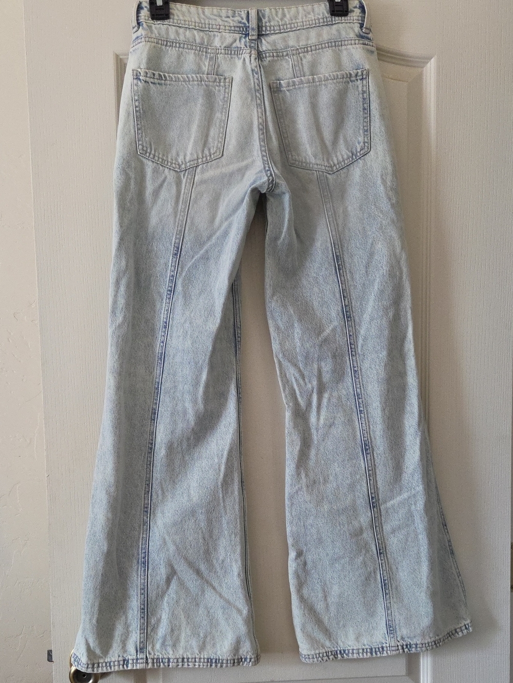 Divided Light Wash Flared Jeans - Pale Blue